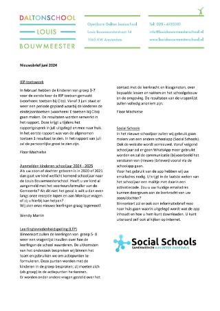 Nieuwsbrief juni